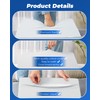Positioning Wedge Pillow for Side Sleeping (3 in 1),19.69",Off-white Gray