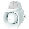 Seco-Larm SH-816S-SQ/C Self-Contained Siren with Strobe Light, 120dB Warble-Tone Siren,