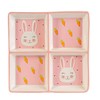 Nicola Spring Pink Bunny Snack Plate - Hand Painted Buffet