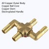 4-Way Heater Control Valve, 5/8" (16mm) Solid Brass Manual Integrated