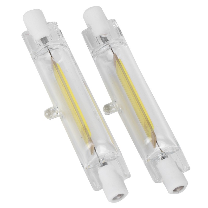 2Pcs R7S COB Bulb 5W 78mm Highlight Double Ended Flood