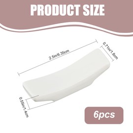 CRASPIRE 6Pcs Ceramic Chopstick Rests Japenese Chopsticks Holders White Chopsticks stands for Home, Hotel, Restaurant Durable Chopsticks Holders, Spoon Fork Stand Rack Set Decoration Kitchen Gift