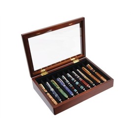 Stained Mahogany Display - 10 Pens