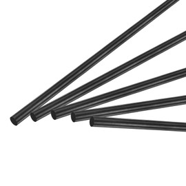 M METERXITY 5-Pack Carbon Fiber Rods, 300mm Length 4mm Dia Carbon Fiber Solid Matte Pole for RC Airplane/DIY Craft/Scale Model Kite Wing Tube [11.81 x 0.15IN]