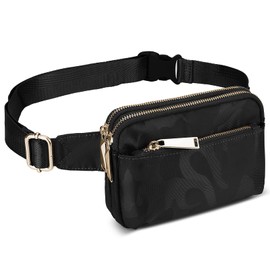 Uromee Fanny Packs for Women Crossbody Belt Bag Nylon Fashion Mini Waist Bag Everywhere Travel Hiking Running Adjustable Strap