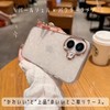 saymi's パール シェル ラメ 韓国 iPhone17 ケース 大理石みたいな美人ケース ゴールドライン ほんのり透け感