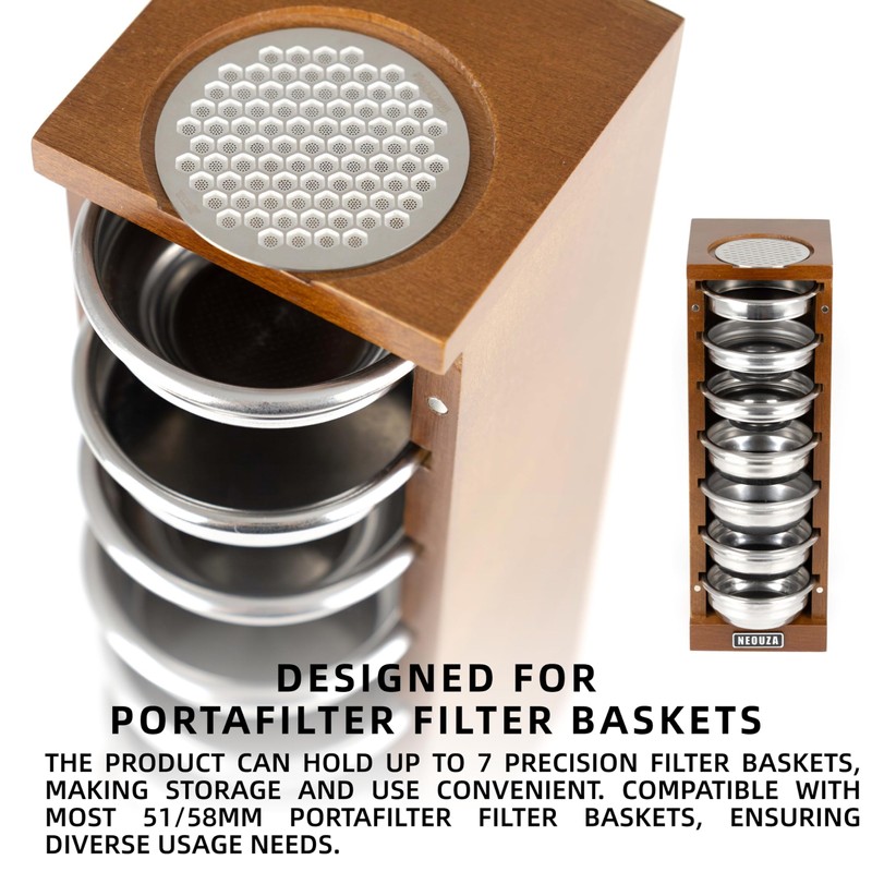 58mm Espresso Filter Basket Stand Compatible with Portafilter Filter Basket