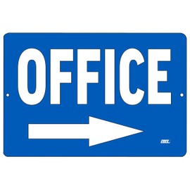 Office Arrow Right Metal Tin Sign Business Retail Store Home Large Restaurant Bar Office Hotel