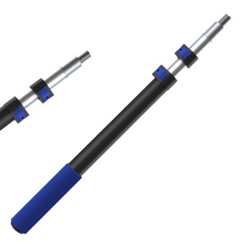 SKGPOLE 1-3FT Telescopic Extension Pole, Multi-Purpose Extension Pole with Universal Twist-on Metal Tip, Sturdy Aluminum Paint Roller Extension Pole