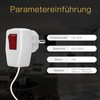 Schuko Plug with Switch, Pack of 3, PABANCE Earthing Contact