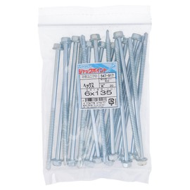 Osato 545-296 Drill Screws, Hex, 0.2 inches (6 mm) x Length 4.5 inches (116 mm), Pack of 20