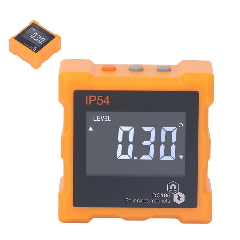 IP54 Angle Finder 4x90° LCD Digital Display 4 Side Strong