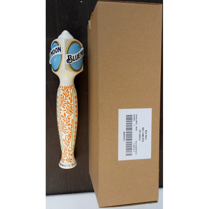 Blue Moon Mango Wheat porcelain Beer Tap Handle new in