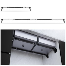 IRONWALLS 2PCS Undermount Sink Support Brackets, 24"-59" Adjustable Sink Support Undermount Kit, Heavy Duty Stainless Steel Sink Support Bars Rack, Under Mounting Sink Brackets for Kitchen, Bathroom