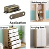 4 Pack Magnetic Cabinet Door Catch- Stainless Steel Closet Catches