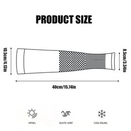 NTRUXZP Arm Sleeves Cooling UPF 50+, Compression Arm Warmers, Sun Protection Arm Sleeves, Breathable, Non-Slip, No Fading, Pilling Resistant, Unisex Arm Sleeves for Outdoor Sports Arm Sleeves, black