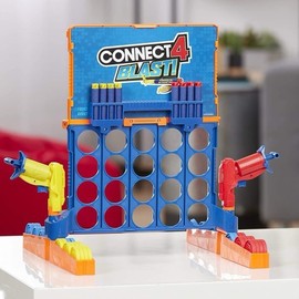 Hasbro Connect 4 Blast! Game Nerf Powered Blasters and Darts New with Box Scrape