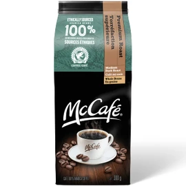 McCafé Premium Roast Whole Bean Coffee, 300g, Ethically Sourced