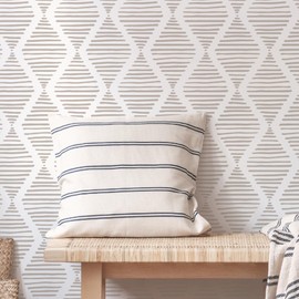 SHYJSHYJ 14 Inch (2 Pack) Modern Stripe Geometric Line Wall Stencils for Painting Large Pattern on Wall, Wood, Furniture, Door, Reusable Template for Livingroom Bedroom Boho Painting Accent Wall Décor