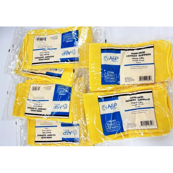 ASP Medical 6 Pairs ASP Non-Skid Double Tread Patient Slipper
