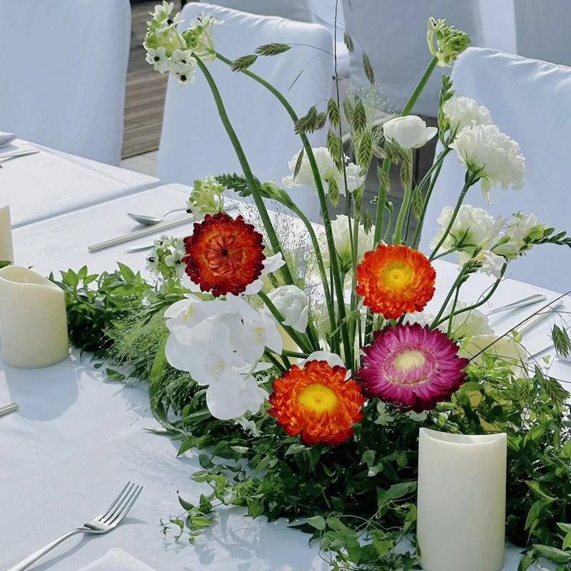 Pack of 30-40 dried flower heads for wedding and autumn