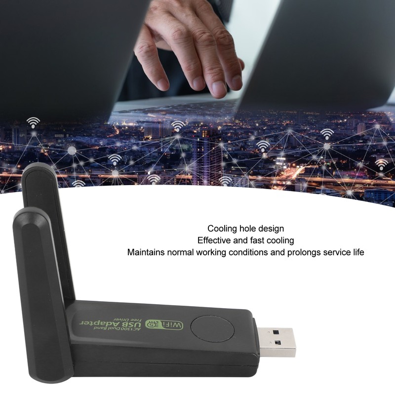 Wireless Network Card Adapter 1300Mbps 2.4G 5G Dual Band High