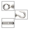 Trimming Shop Turnbuckle Wire Tensioner M12 Rope Strainer Stainless Steel