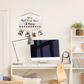 CGBHW Pet Dog Gifts Picture Frame Photo Holder for Wall, Dog Gifts for Brothers, Gifts for Pet Lovers from Friends, Funny Dog Gifts, Some Brothers Have Paws Gifts Hanging Photo Display