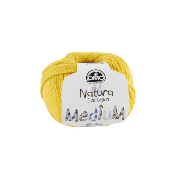 DMC - Natura Médium - Pelote de fil à tricoter et à crocheter | 100% coton - Idéal pour les vêtements | 50 g - 75 m | 27 coloris