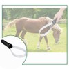 Stainless Steel Animal Equine Sweat Scraper Shedding Blade,Double-Sided Shedding Blade,Horse