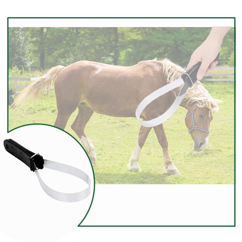 Stainless Steel Animal Equine Sweat Scraper Shedding Blade,Double-Sided Shedding Blade,Horse