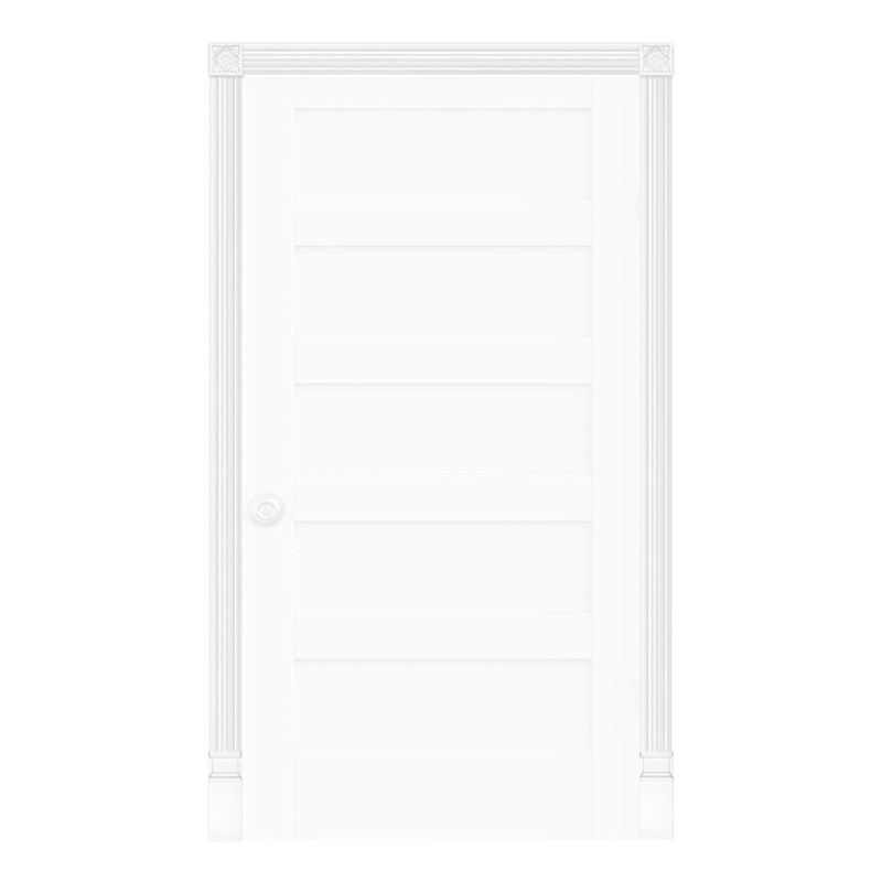 Door Border DK07 – Frame Made of PU Plastic, White,