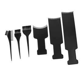Baluue 6pcs Hair Dyeing Kit Highlighting Boards and Brush for Salon Use Hair Tinting Tools for Application