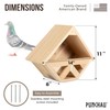 Punchau Cedar Open Mourning Dove Nesting Box for Outdoor -
