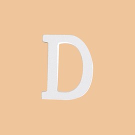 White Wooden Letter 10cm Large Wooden Alphabet Free Standing Wooden Letters for Arts Crafts Home Decor Children's Names Display, D