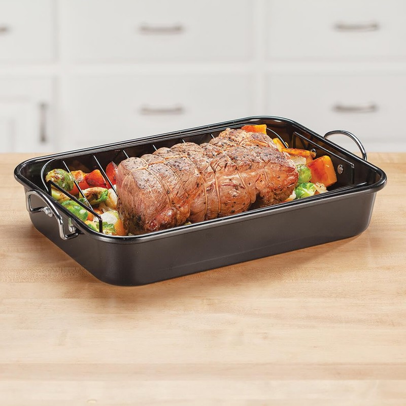 Roaster And V Rack Set by Chef's Pride