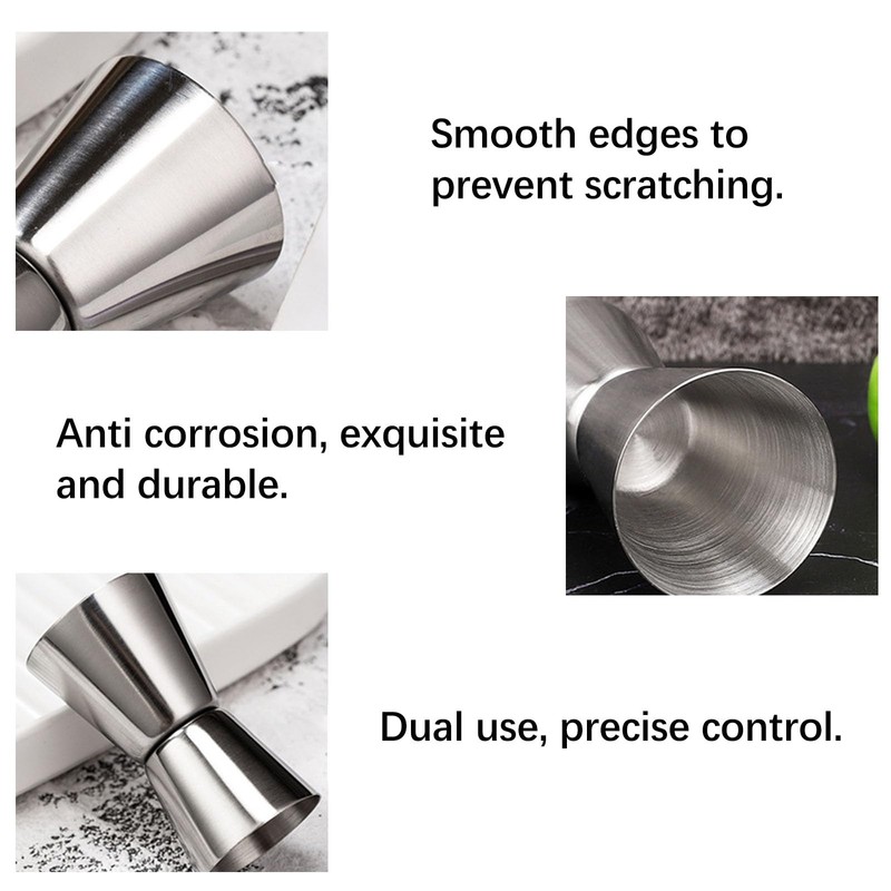 Cocktail Jigger, Cocktail Measuring Cup, Double Cocktail Measuring Cup, Stainless