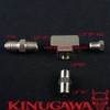 Adapter Fitting Tee 3 Way 1/8" NPT to 4AN w/Plug