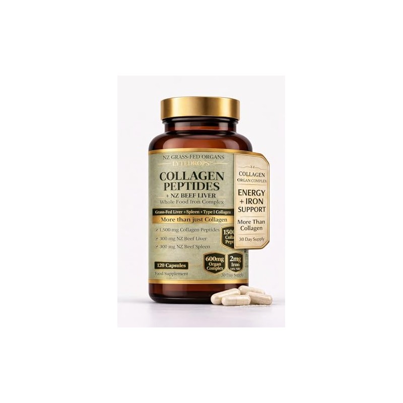 Beef Collagen Capsules (1500mg) + NZ Beef Liver & Spleen