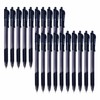 CLARO Trion Grip RT Retractable Ballpoint Pens, BLACK, Fine Point