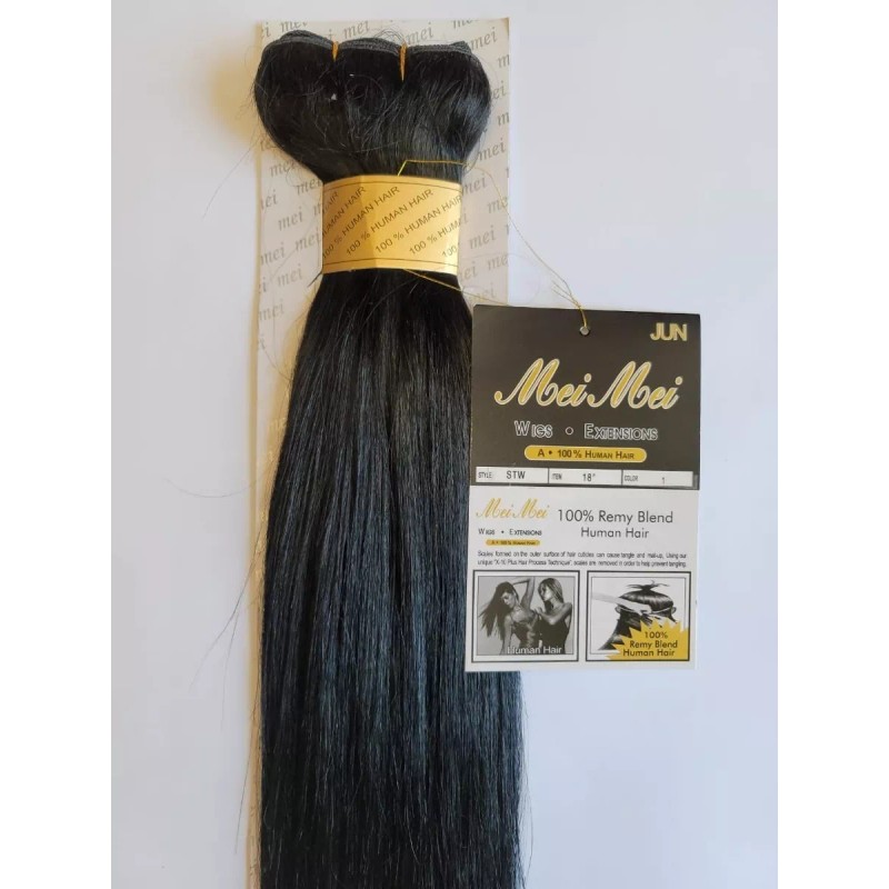 Humano Extensiones De Cabello Meimei 100% Naturales Humano 18 Pul
