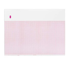 2009828-061 PT# 2009828-061- Mac 1200 Chart Paper Red Grid 8.5 x 11 Ea by, GE...