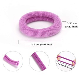 300 Pcs Baby Hair Ties,Hair Ties For Toddler Girls,Cotton Elastic Infant Hair Ties,Seamless Toddler Hair Ties For Girls