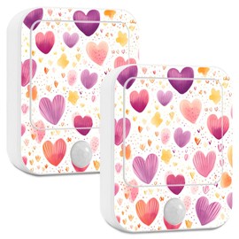 Valentine's Day Heart Night Light LED Night Lights Plug Into Wall Motion Sensor Night Light Warm White Nightlight Plug in Night Light 2 Pack 21343053