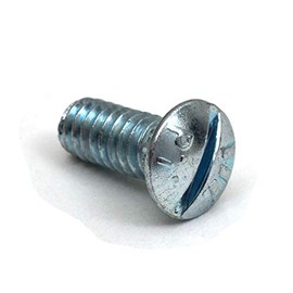 1/4 Inch x 20 x 5/8 Inch Slotted Rib Neck Track Bolts ZP (100 Qty)
