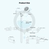 gotonovo 2 Handles Tub Shower Faucet Set,Bathtub Faucet Set with