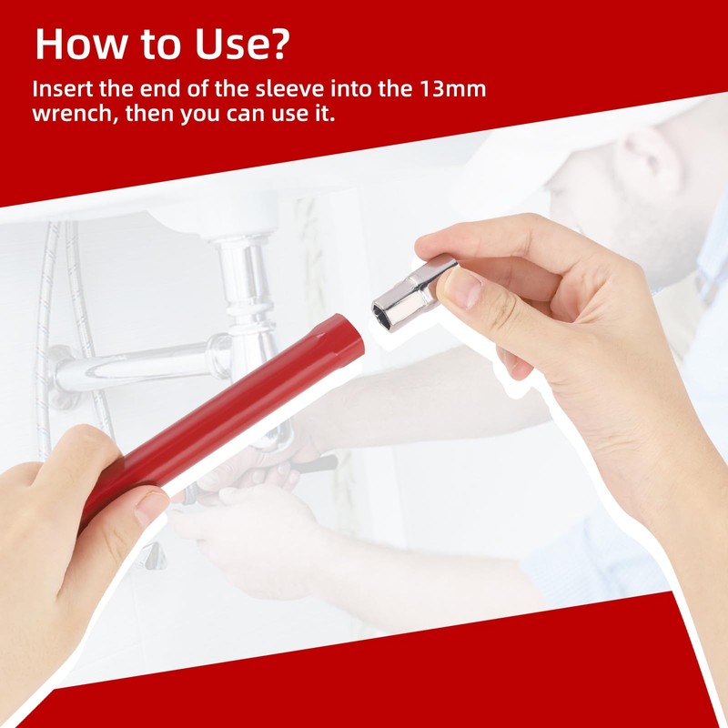 Kitnelw Basin Wrench Set Basin Wrench Tap Fitting Tool 8-12mm