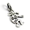 Native American Kokopelli Silver 925 Pendant Top Charm Goodvibrations Good