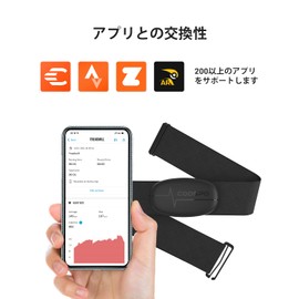 COOSPO Heart Rate Sensor Heart Rate Monitor Sensor Heart Rate Monitor Heart Rate Monitor Bluetooth 4.0 & ANT+ Support Smartphone and Smart Watch