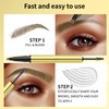 Waterproof Eyebrow Pencil - Microblading Eyebrow Pen 2-in-1 Dual-Ended 3D